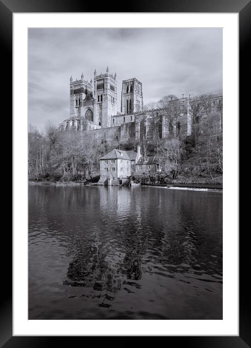 Durham cathedral and fulling mill Framed Mounted Print by Gary Finnigan
