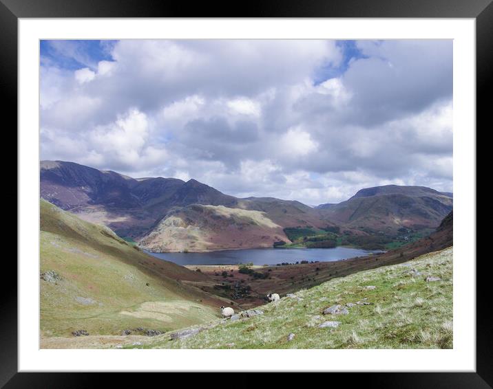 Crummock Water Framed Mounted Print by Gary Finnigan