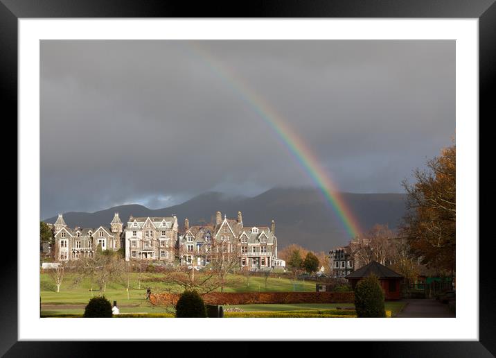 End of the rainbow Framed Mounted Print by Gary Finnigan