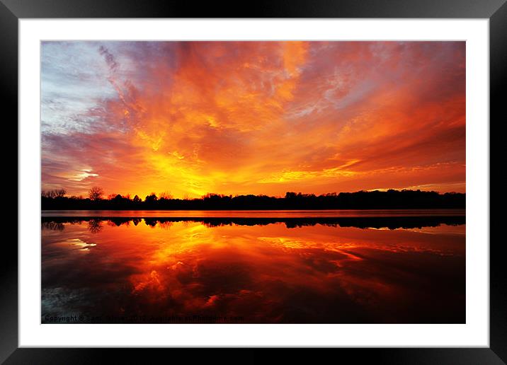 Amazing sunset Framed Mounted Print by Sam  Glover