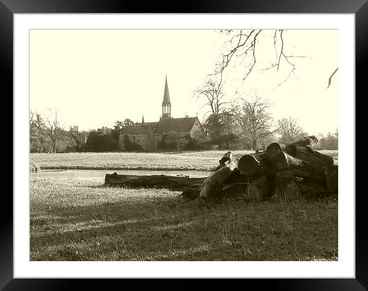 St.Leonard's Charlecote Church Framed Mounted Print by simon brown