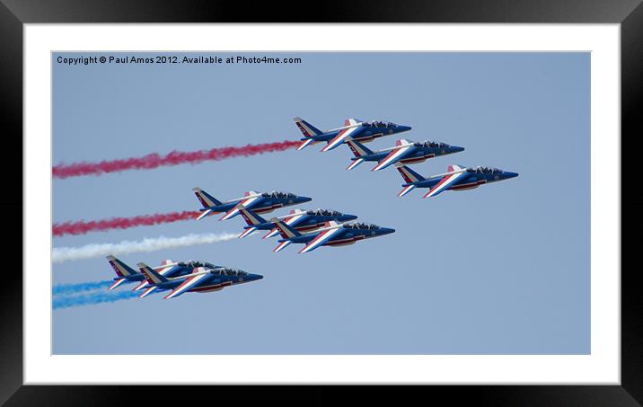 Patrouille de France Framed Mounted Print by Paul Amos