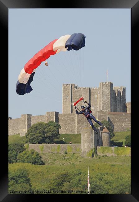 Dover Parachute Display Framed Print by Paul Amos