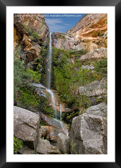Beehive Falls Framed Mounted Print by Mark Preston