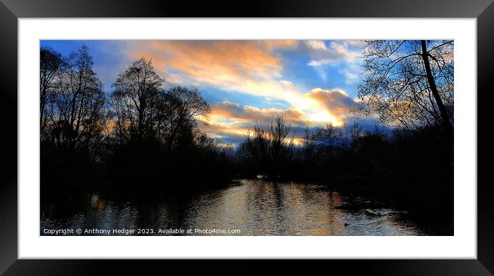 Barnwell Country Park Framed Mounted Print by Anthony Hedger