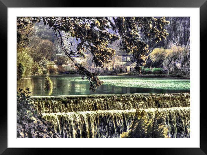 Cheddar Gorge Somerset - HDR Framed Mounted Print by Anthony Hedger