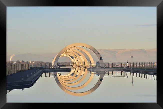 The Falkirk Wheel Framed Print by Mike Dow