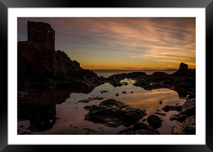 Lady Janes Tower  Elie Sunrise Framed Mounted Print by Mike Dow