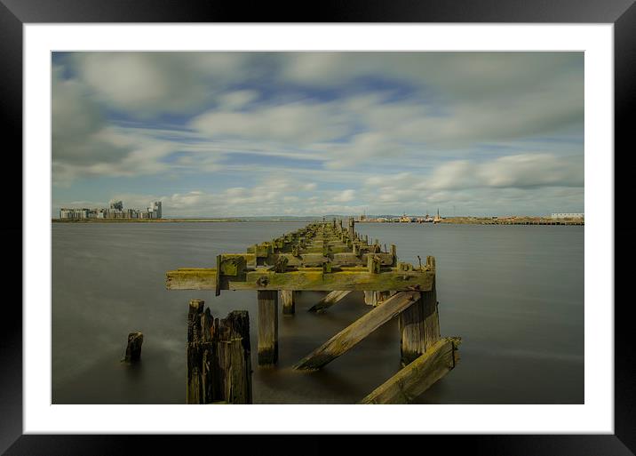 Port of Leith Old Pier Framed Mounted Print by Mike Dow