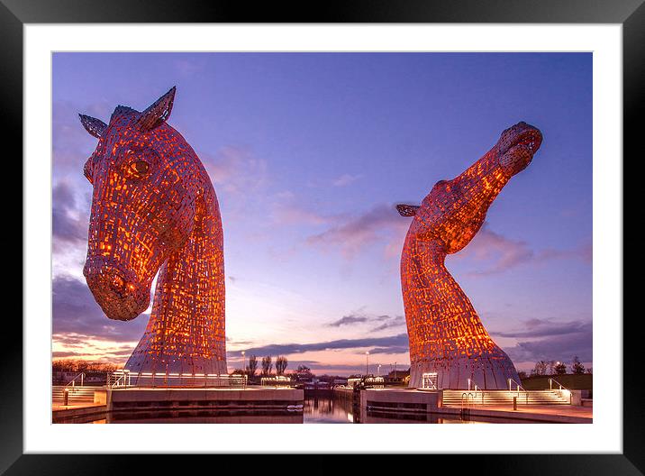 The Kelpies Remember Framed Mounted Print by Mike Dow