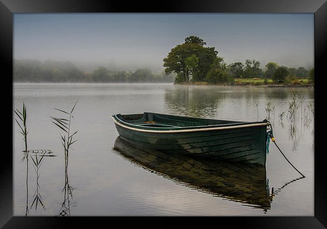  Morning Mist on Loch Ard Framed Print by Mike Dow