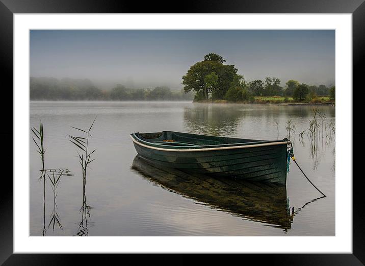  Morning Mist on Loch Ard Framed Mounted Print by Mike Dow