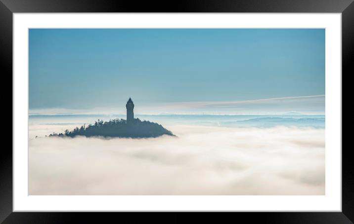 The Wallace Monument  Framed Mounted Print by Mike Dow
