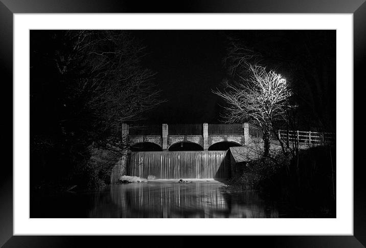 Midnight Shimmer Framed Mounted Print by Simon Deacon