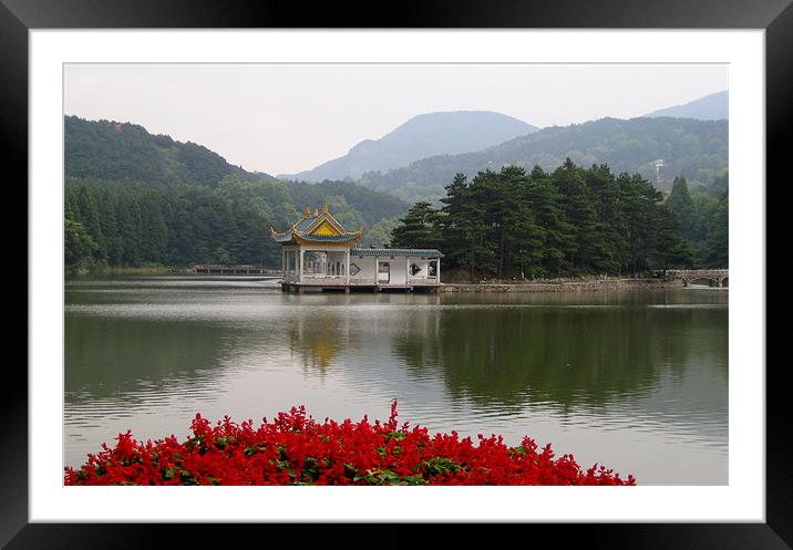 Lu Mountain in China Framed Mounted Print by Rong  Kruckner