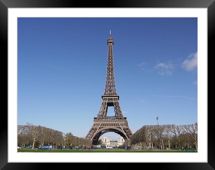 Eiffel Tower Framed Mounted Print by Rong  Kruckner