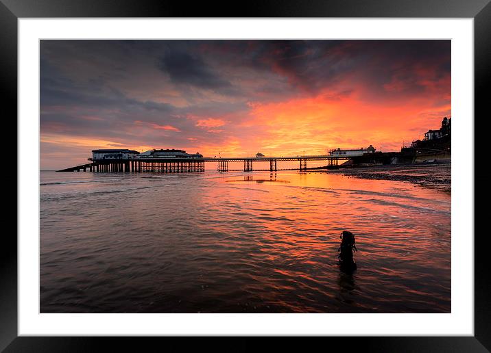 Stood Beneath an Orange Sky Framed Mounted Print by steve docwra