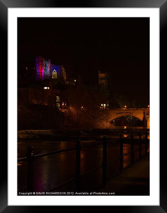 Durham Lumiere Framed Mounted Print by DAVID RICHARDSON