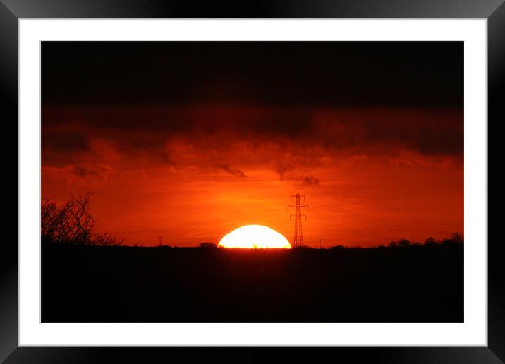 Sunset Sky Framed Mounted Print by Ross Redman