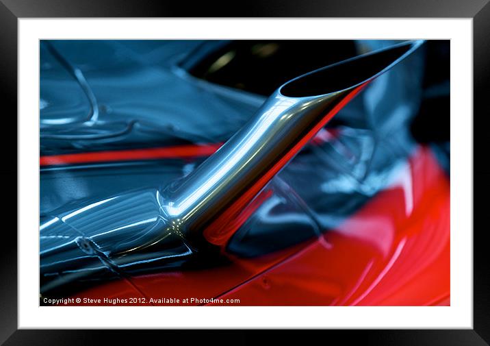Mclaren Mercedes formula 1 abstract Framed Mounted Print by Steve Hughes