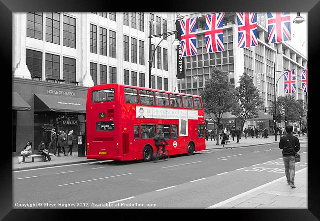 Very British London Bus 2012 Framed Print by Steve Hughes