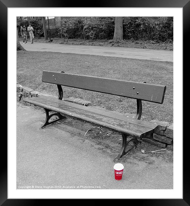 Abandoned in the park Framed Mounted Print by Steve Hughes