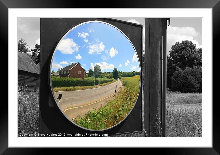 Magic Mirror selective colouring Framed Mounted Print by Steve Hughes