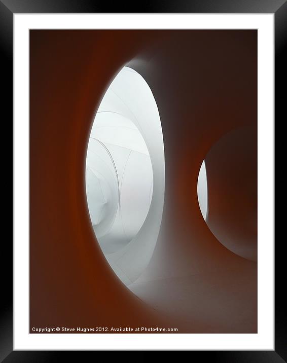 Structures inside Colourscape Framed Mounted Print by Steve Hughes