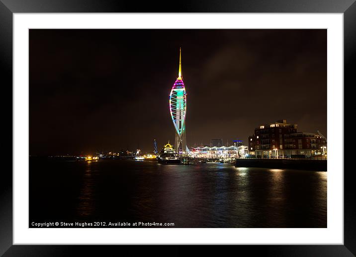 Spinnaker Tower Portsmouth Framed Mounted Print by Steve Hughes