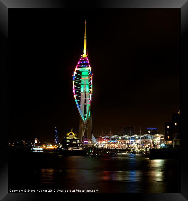 Spinnaker Tower Portsmouth Harbour Framed Print by Steve Hughes