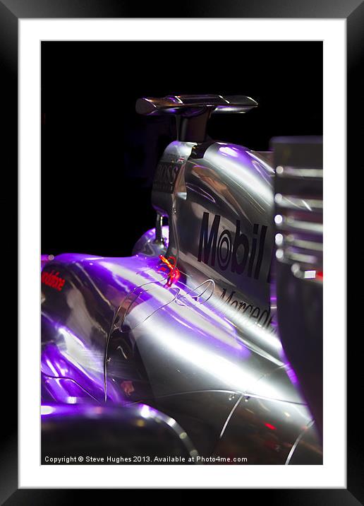 McLaren Formula 1 car Framed Mounted Print by Steve Hughes