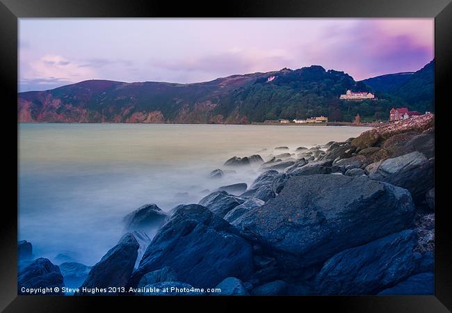 Looking back to Lynmouth Framed Print by Steve Hughes