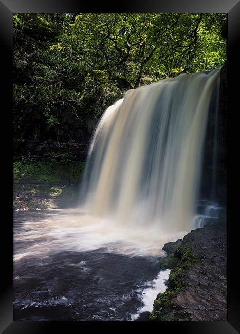 Sgwd-yr-Eira Waterfalls Framed Print by Steve Hughes