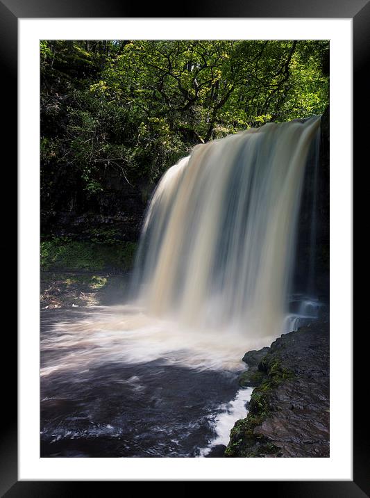 Sgwd-yr-Eira Waterfalls Framed Mounted Print by Steve Hughes