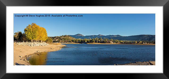  Big Bear Lake Framed Mounted Print by Steve Hughes