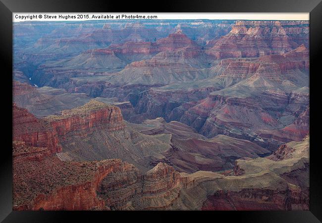Colorado river at Grand Canyon Framed Print by Steve Hughes