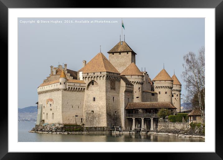 Chateau de Chillion Framed Mounted Print by Steve Hughes