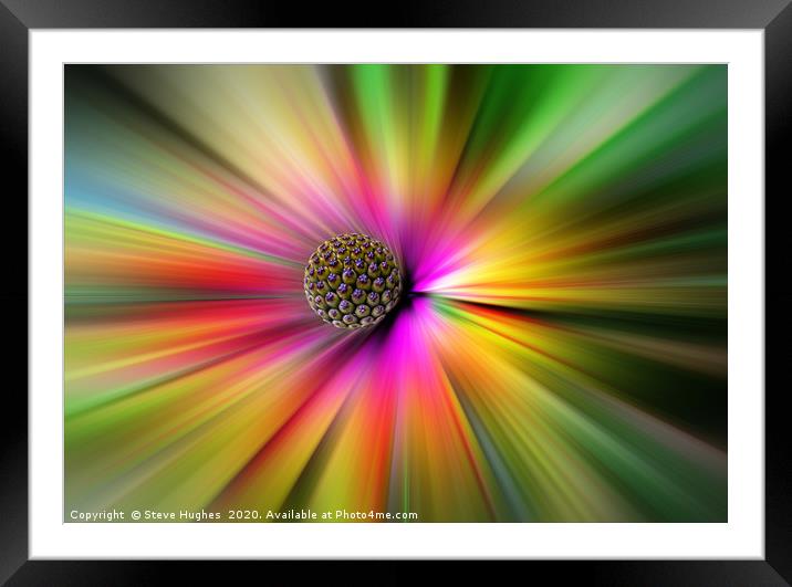 Plant Planet with bright colours Framed Mounted Print by Steve Hughes
