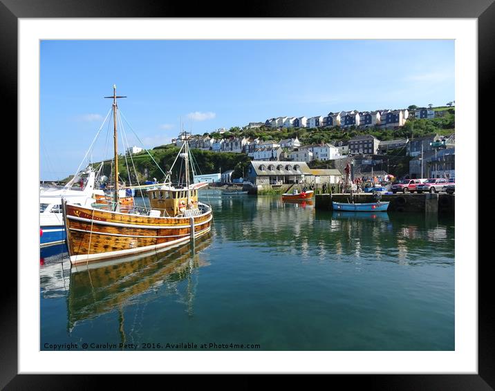 Mevagissey Framed Mounted Print by Carolyn Petty