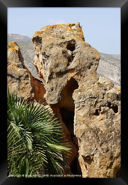 Volcanic Monster Framed Print by Digby Merry