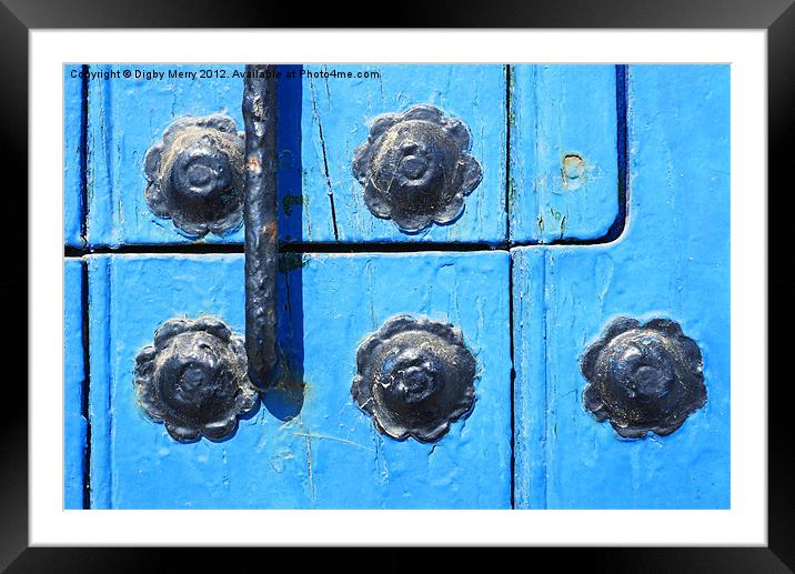 Blue door 2 Framed Mounted Print by Digby Merry