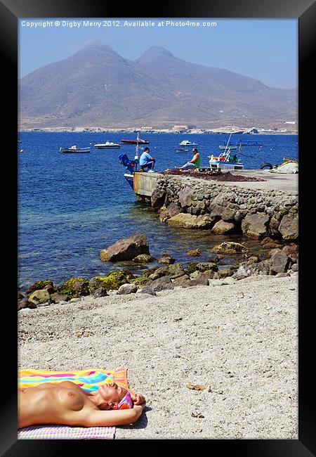 Two worlds of La Isleta Framed Print by Digby Merry