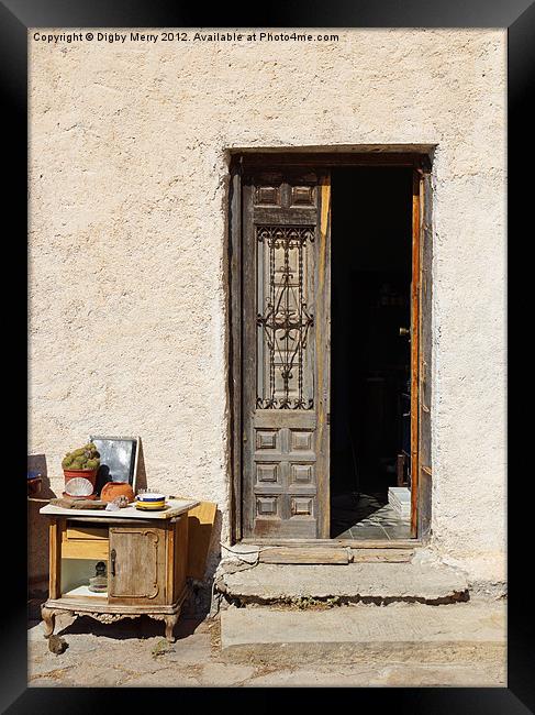 Old front door Framed Print by Digby Merry