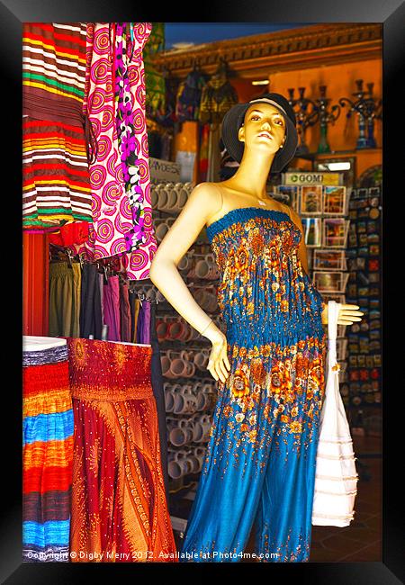 Mannequin in Granada 2 Framed Print by Digby Merry