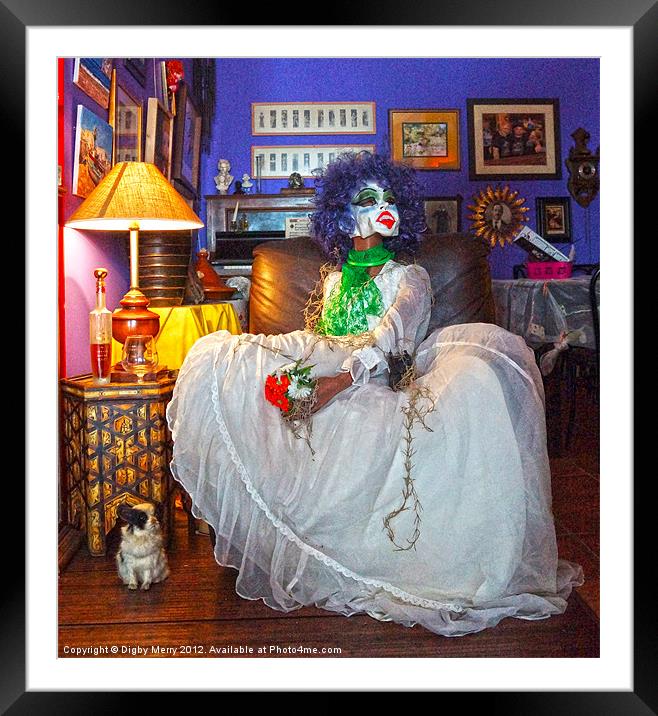 Halloween Bride Framed Mounted Print by Digby Merry