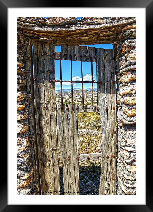 Door to Nowhere Framed Mounted Print by Digby Merry