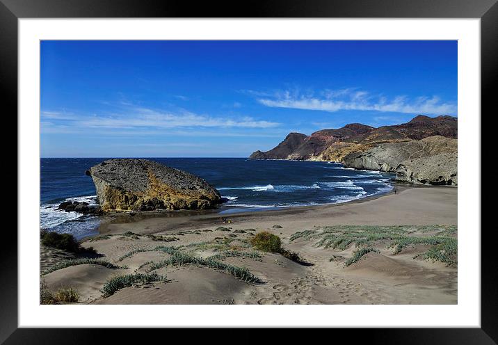 Playa de Monsul Framed Mounted Print by Digby Merry