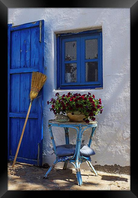 Blue and broom Framed Print by Digby Merry