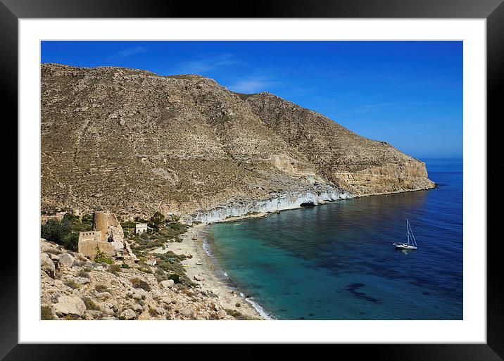 Cala de San Pedro Framed Mounted Print by Digby Merry