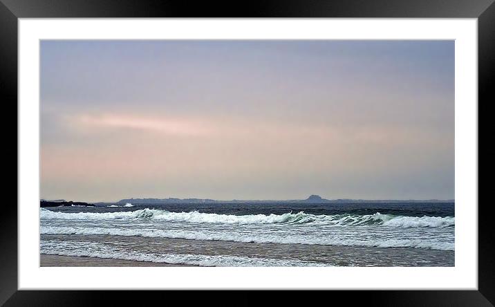 Autumn Light at Bamburgh Framed Mounted Print by Roger Butler